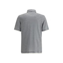 Gray Cotton Polo Shirt
