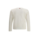 White Fleece Wool Sweatshirt