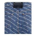 Blue Cotton Bermuda Shorts