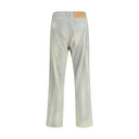 Light Blue Cotton Casual Pants