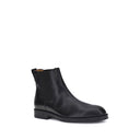 Black Calf Leather Bos Taurus Chelsea Boots