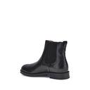 Black Calf Leather Bos Taurus Chelsea Boots