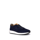 Blue Calf Leather Bos Taurus Low Top Sneakers