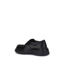 Black Rubber Platform Loafers