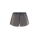 Gray Cotton Bermuda Shorts