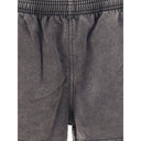 Gray Cotton Bermuda Shorts