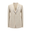 Beige Cotton Blazer