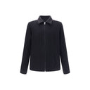 Black Fleece Wool Coat