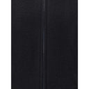 Black Fleece Wool Coat