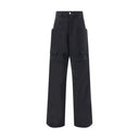 Black Wool Cargo Pants