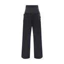 Black Wool Cargo Pants