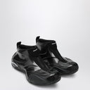 Balenciaga Shiny black polyester basketball sneakers
