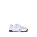 White Calf Leather Bos Taurus Athletic Sneakers
