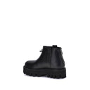 Black Calf Leather Bos Taurus Ankle Boots