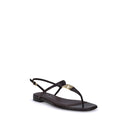 Multicolor Calf Leather Bos Taurus Flat Sandals