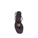 Multicolor Calf Leather Bos Taurus Flat Sandals