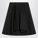 Alexander McQueen Flared black skirt in silk blend