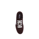 Bordeaux Calf Leather Bos Taurus Low Top Sneakers