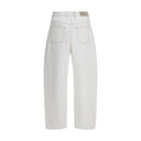 White Cotton Jeans Denim