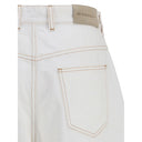 White Cotton Jeans Denim