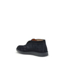 Blue Calf Leather Bos Taurus Slip-On Loafers