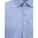 Light Blue Cotton Pattern Shirt