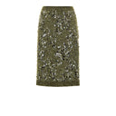 Green Viscose Mini Skirt
