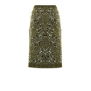 Green Viscose Mini Skirt