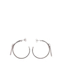 Gray Silver Earrings