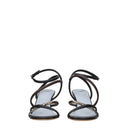 Multicolor Leather Flat Sandals