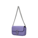 Purple Leather Crossbody Bag