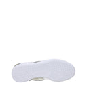 White Fabric Low Top Sneakers