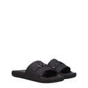 Black Cotton Slippers