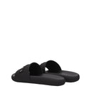 Black Cotton Slippers