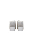 White Leather Platform Sandals