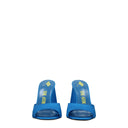 Light Blue Satin Platform Sandals