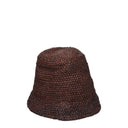 Brown Raffia Bucket Hat