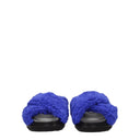 Purple Fabric Slippers