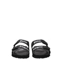 Black Leather Slippers