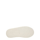 White Fabric Platform Sneakers