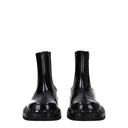 Black Leather Ankle Boots