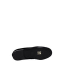 Black Velvet Slip-On Loafers