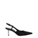 Black Fabric Pumps