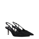 Black Fabric Pumps