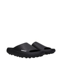 Black Cotton Slippers