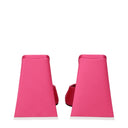 Pink Fabric Platform Sandals