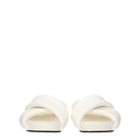 White Leather Slippers