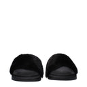 Black Cotton Slippers