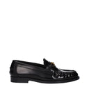 Black Leather Slip-On Loafers