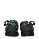 Green Fabric Slip-On Loafers